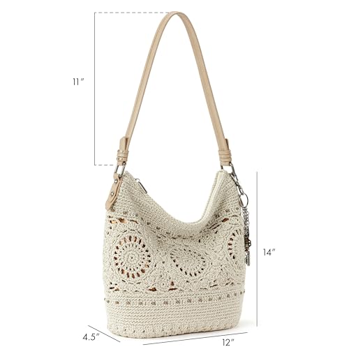 The Sak Sequoia Hobo Bag - Hand Crochet Large Women's Purse for Everyday & Travel - Durable Handbag & Tote With Zipper Pocket