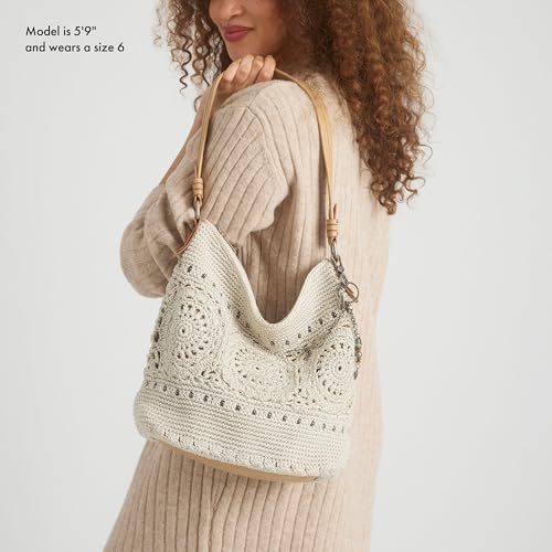 The Sak Sequoia Hobo Bag - Hand Crochet Large Women's Purse for Everyday & Travel - Durable Handbag & Tote With Zipper Pocket