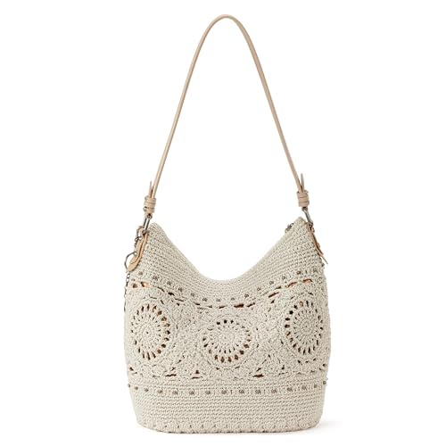 The Sak Sequoia Hobo Bag - Hand Crochet Large Women's Purse for Everyday & Travel - Durable Handbag & Tote With Zipper Pocket