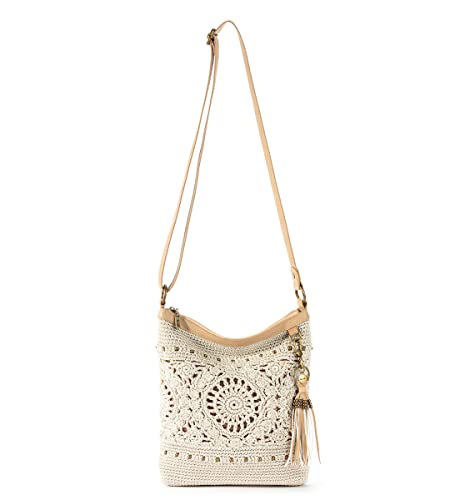 The Sak Lucia Crossbody Purse - Hand Crochet Women's Handbag for Everyday & Travel - Cross Body Bag With Zipper Closure