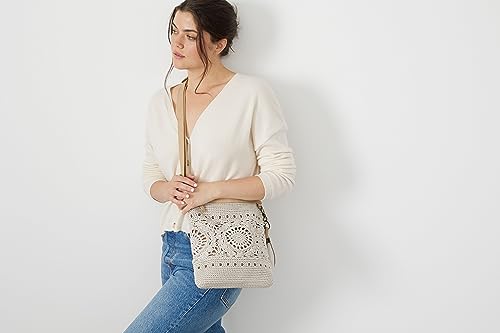 The Sak Lucia Crossbody Purse - Hand Crochet Women's Handbag for Everyday & Travel - Cross Body Bag With Zipper Closure