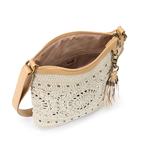 The Sak Lucia Crossbody Purse - Hand Crochet Women's Handbag for Everyday & Travel - Cross Body Bag With Zipper Closure