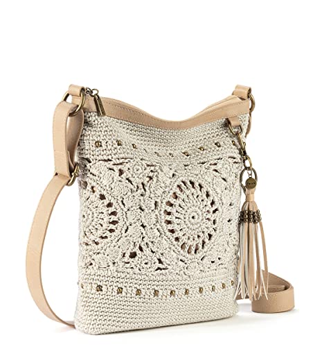 The Sak Lucia Crossbody Purse - Hand Crochet Women's Handbag for Everyday & Travel - Cross Body Bag With Zipper Closure