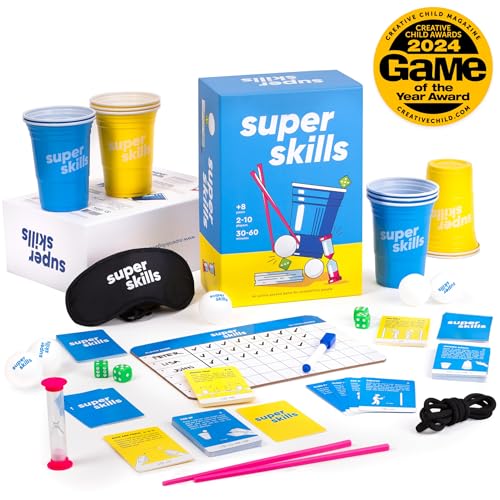 Super Skills - Action Game for Competitive People - Beat Your Friends at 120 Challenges - Fun Group Activity for Family Night or Party with Kids, Teen