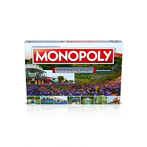 Monopoly Board Game - Texas Hill Country Edition: 2-6 Players Family Board Games for Kids and Adults, Board Games for Kids 8 and up, for Kids and Adults, Ideal for Game Night