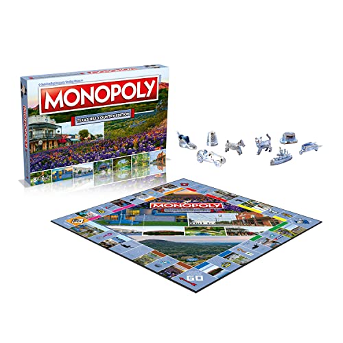 Monopoly Board Game - Texas Hill Country Edition: 2-6 Players Family Board Games for Kids and Adults, Board Games for Kids 8 and up, for Kids and Adults, Ideal for Game Night