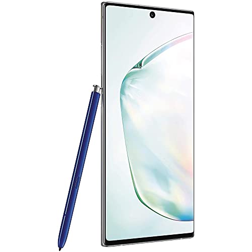 Samsung Galaxy Note 10+ Plus (256GB, 12GB) 6.8" QHD+ AMOLED, Snapdragon 855, 4300mAh Battery, 4G LTE AT&T Unlocked (T-Mobile, Verizon, Global) N975F (w/Fast Wireless Charger) (Aura Glow)