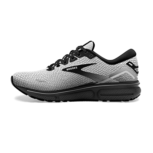 Brooks Men's Ghost 15 Neutral Running Shoe - White/Black - 11 Medium