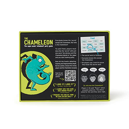 The Chameleon Board Game: A Spot-The-Imposter Game for Families & Friends | Includes 80 Extra Secret Words…