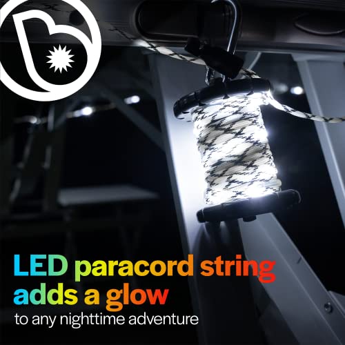 Brightz Hammock Lights Hammock Accessories for Camping String Lights Hammock Camping Accessories Light Up Hammock Burning Man Lights Burning Man Accessories Camping Lights - 18' Paracord Light Rope