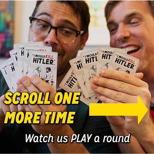 I Would Kill Hitler" - 'The What Would You Do?' Adult Party Game of Hilarious Hypotheticals - Fun Board Game for Adults - Game Night Games - Fun Game for Group Game Night Ages (3-8 Players)