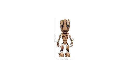 Lego Marvel I am Groot 76217 Building Toy Set - Action Figure from The Guardians of The Galaxy Movies, Baby Groot Model for Play and Display, Great for Kids, Boys, Girls, and Avengers Fans Ages 10+