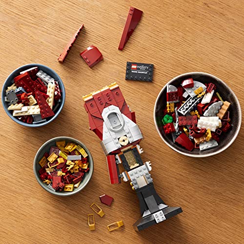 LEGO Marvel Nano Gauntlet, Iron Man Model with Infinity Stones, 76223 Avengers: Endgame Film Set, Collectable Memorabilia, Gift Idea for Adults and Teens