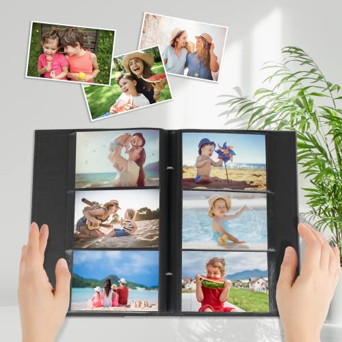 Artmag Photo Album 4x6 300 Photos, Extra Large Capacity Leather Cover Wedding Family Photo Albums Holds 300 Horizontal 4x6 Photos(Brown)