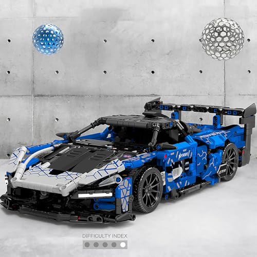 Mesiondy Sports Car Building Blocks Toys Adults Kits，1:14 MOC Building Set Raceing Car Model for Boys Age 12-16 8-14，(1404 Pieces)