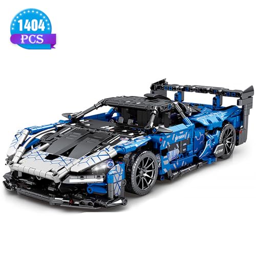 Mesiondy Sports Car Building Blocks Toys Adults Kits，1:14 MOC Building Set Raceing Car Model for Boys Age 12-16 8-14，(1404 Pieces)