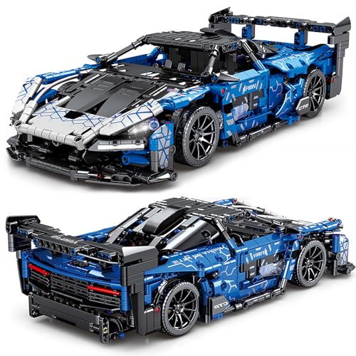 Mesiondy Sports Car Building Blocks Toys Adults Kits，1:14 MOC Building Set Raceing Car Model for Boys Age 12-16 8-14，(1404 Pieces)