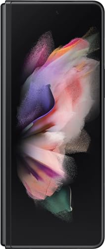 Samsung Galaxy Z Fold3 Fold 3 5G T-Mobile Locked Android Cell Phone US Version Smartphone Tablet 2-in-1 Foldable Dual Screen Under Display Camera - (Renewed) (256GB, Phantom Black)