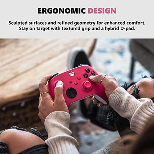 Xbox Core Wireless Gaming Controller – Deep Pink – Xbox Series X|S, Xbox One, Windows PC, Android, and iOS