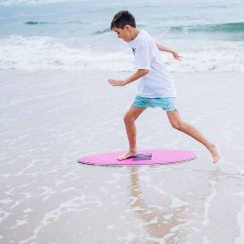 BINDY Australia Skimboard for Beach Kids with Storage Travel Bag - 41” Beginner to Intermediate Wooden Skim Board - Kids Beach Skim Boards for Beginners Durable, Lightweight Wood Body Board with EVA Grip Pad