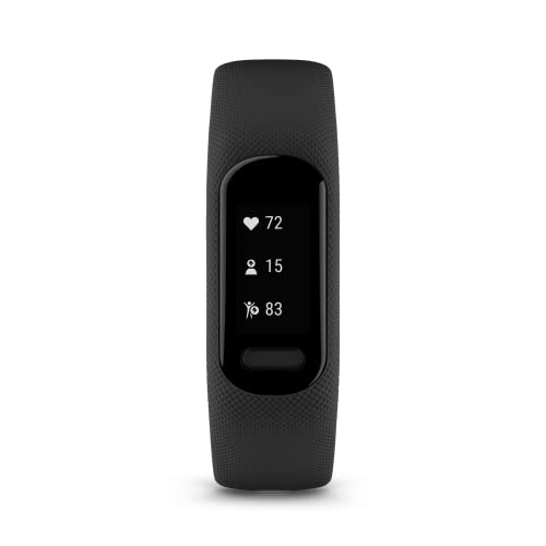 Garmin vívosmart® 5, Fitness Tracker, Long-Lasting Battery, Simple Design, Black Large