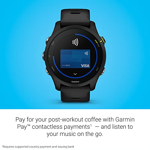 Garmin Forerunner® 255 Music, GPS Running Smartwatch with Music, Advanced Insights, Long-Lasting Battery, Black - 010-02641-20