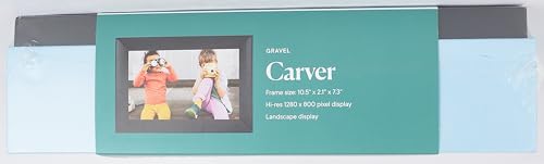 Aura Carver 10.1" WiFi Digital Picture Frame | Wirecutter's Best Digital Frame for Gifting | Send Photos from Your Phone | Quick, Easy Setup in Aura App | Free Unlimited Storage | (Gravel)