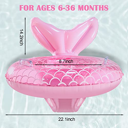 Baby Pool Float, Infant Pool Float, Baby Swim Float, Toddler Pool Float, Mermaid Baby Swimming Float, Smart Swim Trainer, Inflatable Pool Floats for Toddlers, Baby Pool Toys, 2024 Upgraded Version