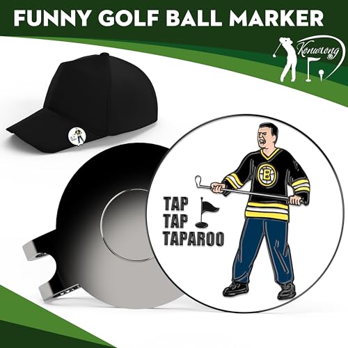 Golf Ball Marker with Magnetic Hat Clip Funny Great Golf Gifts Golf Accessories for Men Women Golfers Unique