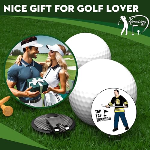 Golf Ball Marker with Magnetic Hat Clip Funny Great Golf Gifts Golf Accessories for Men Women Golfers Unique