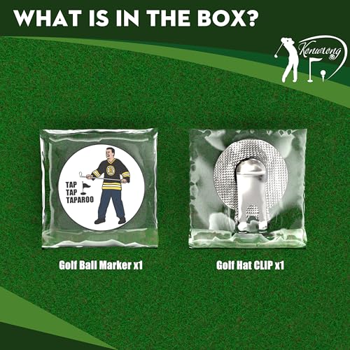 Golf Ball Marker with Magnetic Hat Clip Funny Great Golf Gifts Golf Accessories for Men Women Golfers Unique