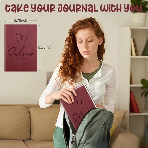 Personalized Journal Notebook, Personalized Leather Journal with Pen, Personalized Notebook For Women Men, Customized Journals To Write In, Diary For Women - Birthday, Best Friend, Mom, Sister Gifts