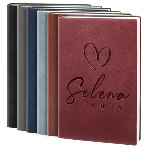 Personalized Journal Notebook, Personalized Leather Journal with Pen, Personalized Notebook For Women Men, Customized Journals To Write In, Diary For Women - Birthday, Best Friend, Mom, Sister Gifts