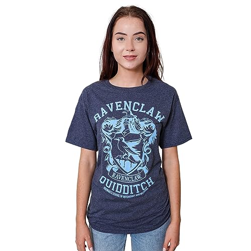 Harry Potter Ravenclaw Quidditch Team Adult T-Shirt(LG, Navy Heather)