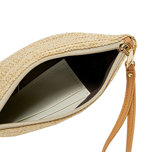 Crossbody Summer Bag for Women Beach Straw Purse with Strap