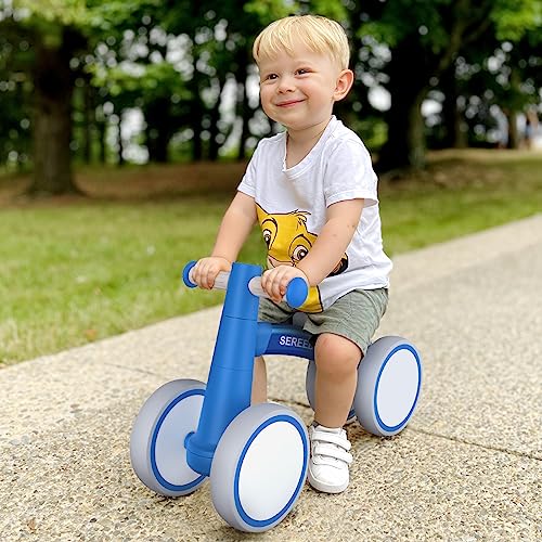 SEREED Baby Balance Bike for 1 Year Old Boys Girls 12-24 Month Toddler Balance Bike, 4 Wheels Toddler First Bike, First Birthday Gifts