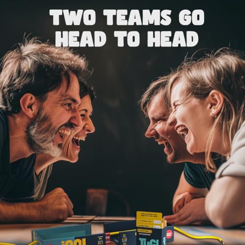 Trivia Battle Board Game | 2-20 Players | Tuga War in a Box | Party Game | Adults & Kids 12 13 14 15 + | 1400 Questions | Best Fun Card Games for Family, Couples, Teens