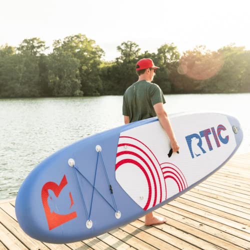 RTIC Inflatable Paddle Board 11' Stand Up Floatable Paddle Board for Adults, Men and Women, with Accessories - Air Pump, Carry Bag, Ultra-Light, 300lbs Capacity