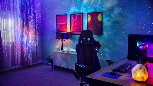 BlissLights Sky Lite Evolve - Star Projector, Galaxy Projector, LED Nebula Lighting, WiFi App, for Meditation, Relaxation, Gaming Room, Home Theater, and Bedroom Night Light Gift (Blue Stars)