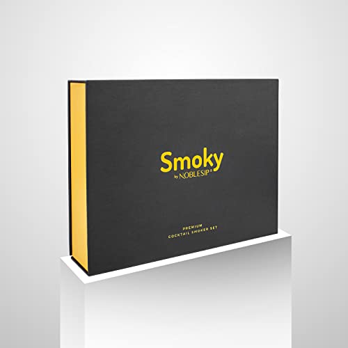 Old Fashioned Smoker Kit - 𝗣𝗥𝗘𝗠𝗜𝗨𝗠 Home Bar Set. All You Need to Smoke Any Cocktail Drink, and Your Favorite Whiskey, Bourbon, or Scotch. Get The Smoky by NOBLESIP