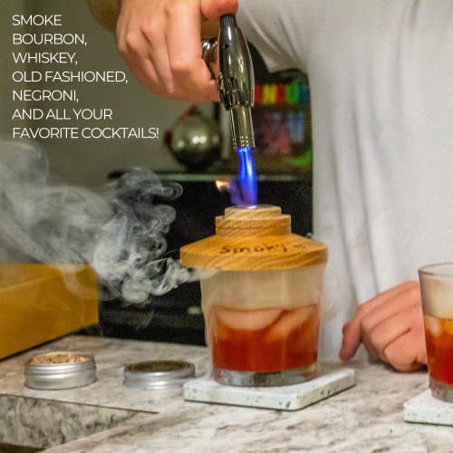 Old Fashioned Smoker Kit - 𝗣𝗥𝗘𝗠𝗜𝗨𝗠 Home Bar Set. All You Need to Smoke Any Cocktail Drink, and Your Favorite Whiskey, Bourbon, or Scotch. Get The Smoky by NOBLESIP