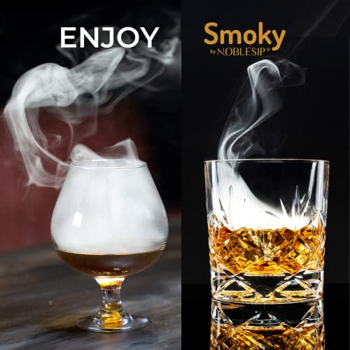 Old Fashioned Smoker Kit - 𝗣𝗥𝗘𝗠𝗜𝗨𝗠 Home Bar Set. All You Need to Smoke Any Cocktail Drink, and Your Favorite Whiskey, Bourbon, or Scotch. Get The Smoky by NOBLESIP