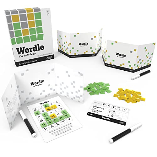 Hasbro Gaming Wordle The Party Game for 2-4 Players, Official Wordle Board Game Inspired by New York Times, Games for Ages 14+, Word Games