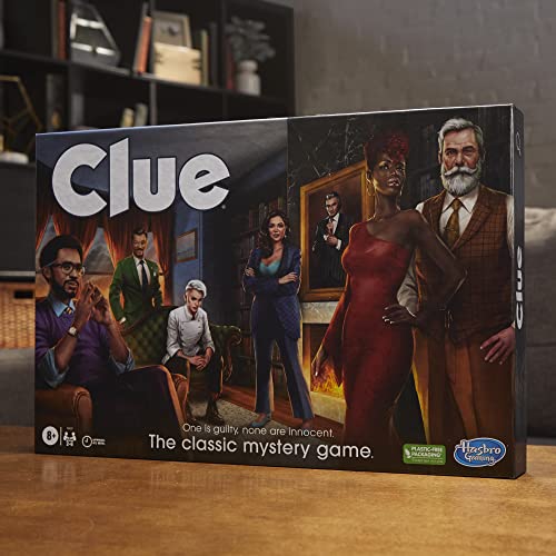 Hasbro Gaming Clue Board Game for Kids Ages 8 and Up, Reimagined Clue Game for 2-6 Players, Mystery Games, Detective Games, Family Games for Kids and Adults