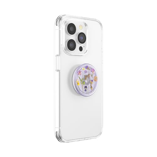 PopSockets Plant-Based Phone Grip with Expanding Kickstand, Eco-Friendly - Purple Fields