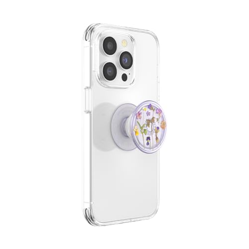 PopSockets Plant-Based Phone Grip with Expanding Kickstand, Eco-Friendly - Purple Fields