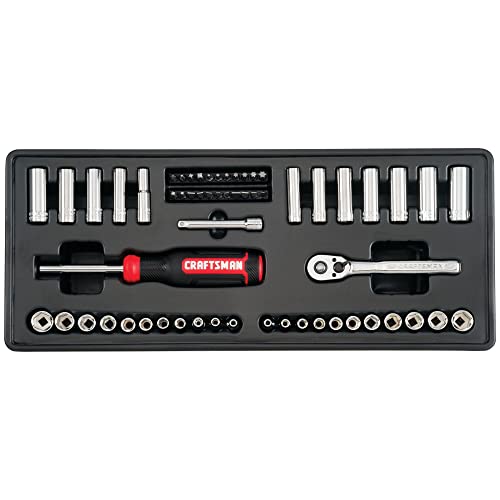 CRAFTSMAN Mechanic Tool Set, 104 Pieces, Includes 20.5” Drawers, 3-Compartments (CMMT45068)