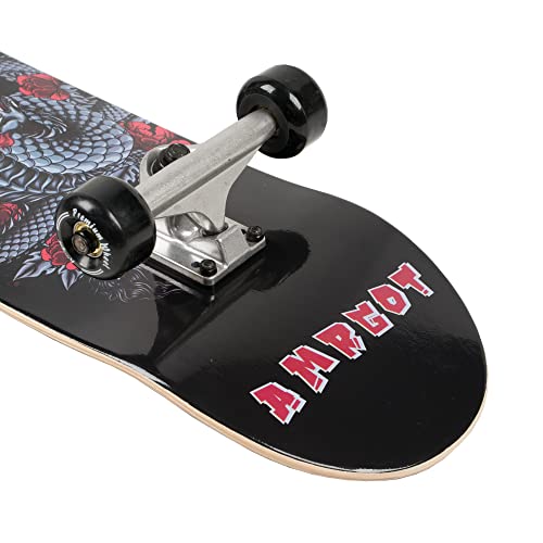 Skateboards for Beginners,31 * 8 inches Complete Skateboards for Kids,Boys,Girls and Adults,7 Layer Maple Wood,Double Kick Deck Concave Standard and Tricks Skateboard