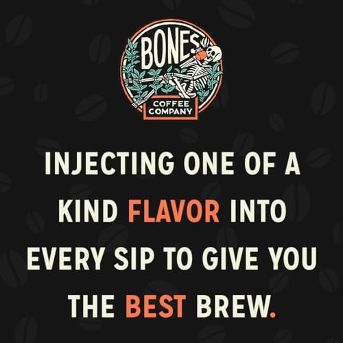 Bones Coffee Company NEW Flavors! Favorite Flavors Sample Pack | 4 oz Pack of 5 Assorted Ground Coffee Beans | Low Acid Medium Roast Gourmet Coffee Beverages (Ground)