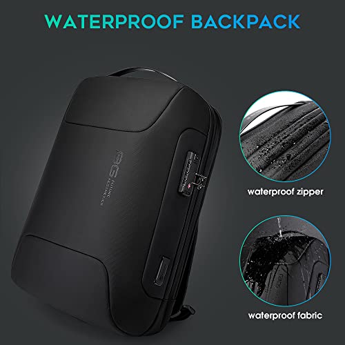 BANGE Anti Theft Business Backpack Fits 15.6 Inch Laptop,Smart Work Backpack with USB Charging Port for Office Work Airplane Business Travel